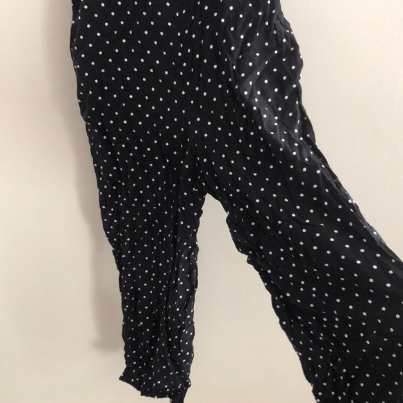 Old Navy Square Neck Cami Black and White Polka Dot Jumpsuit - Picture 2 of 7